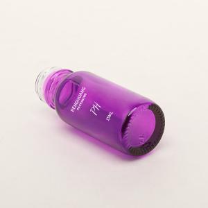 15ml 60ml 120ml Purple Boston Glass Bottles White Dropper