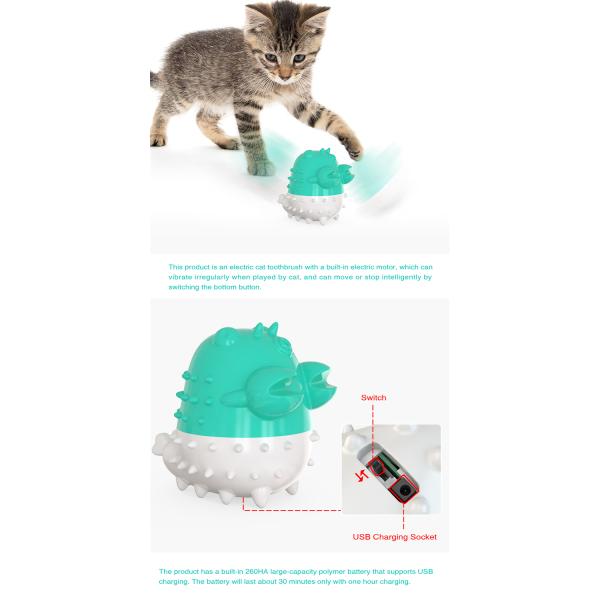 Lobster Shape Kitten Pet Electric Toothbrush For Cat Teeth Cleaning Toy