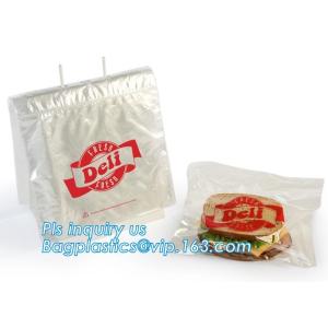 PE slider zipper saddle deli bag, Biodegradable k saddle deli bag, saddle deli