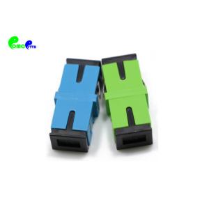 Optical Fiber Adapter High Performance SC SX SM Flangeless / Reduced Green Blue