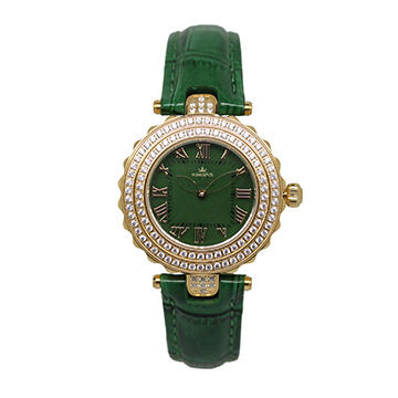 Buy Round Japan Quartz Stainless Steel Watches Custom Leather Waterproof at wholesale prices