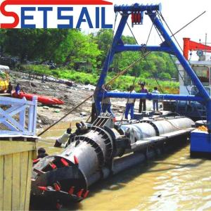 Quality CTS Slot Type Diesel Power Cummins Engine Cutter Suction Dredger with PE Pipe Floating for sale
