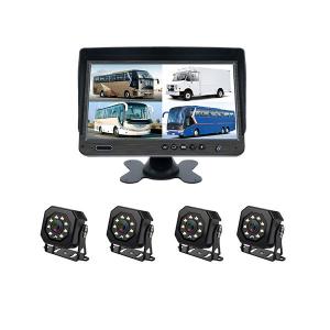 7 inch TFT CCD Truck Rear View Camera System , Heavy Duty Backup Camera 50ft