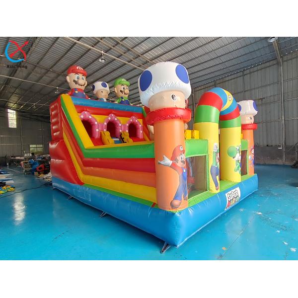 Buy Customized Inflatable Slides Playground Super Mario Park Inflatable Bouncy House at wholesale prices
