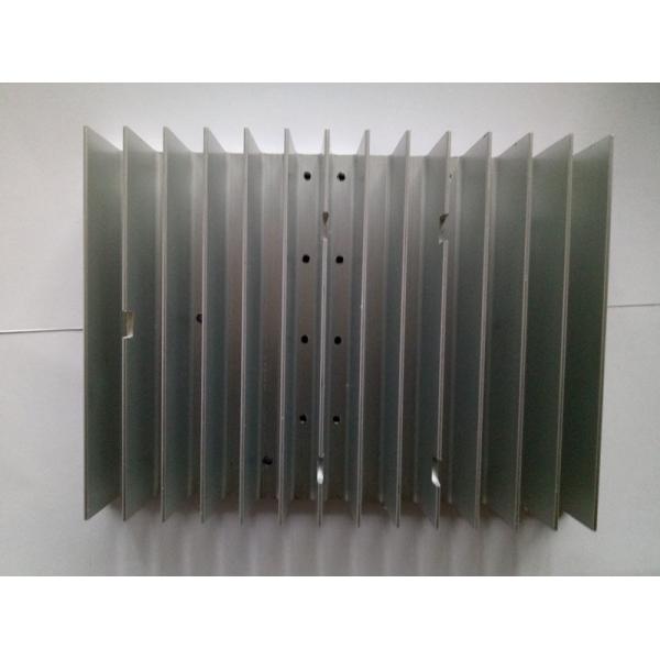 Extruded Aluminum HeatSink Silver Anodizing CNC Machining Cool Fin Heat Sink CE GS For LED Lighting