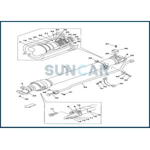 LZ00452 Arm Cylinder Seal Repair Kit for CNH Excavators CX160