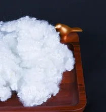 Quality 100% Polyester Staple Fiber For Spinning Yarn In White Or Black for sale