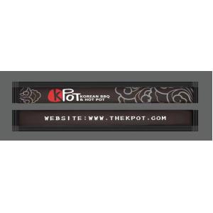 Sushi Disposable Bamboo Chopsticks With Semi Sleeve Customized Print