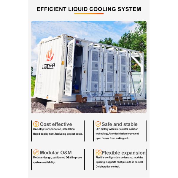 Bess Solar Battery Energy Storage System Container Projects 500KWh 1mw 2mwh 3mwh 5mwh ESS BESS Energy Storage System