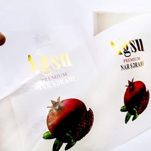 Packaging Gold Foil Stickers Personalized Transparent Adhesive Label