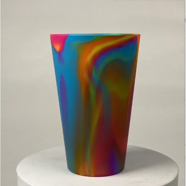 480ml 16 OZ BPA Free Silicone Durable Pint Beer Drinking Cup Ideal for Promotion Gift