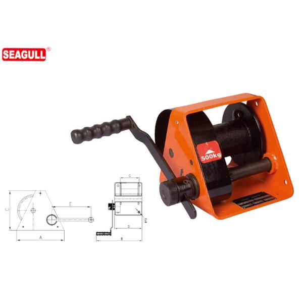 Buy HWG Type Portable Hand Lifting Winch Heavy Duty With Handle Adjustment at wholesale prices