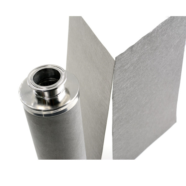 316L Stainless Steel Metallic Fiber Felt Filter Cartridge Use For Gas Dust