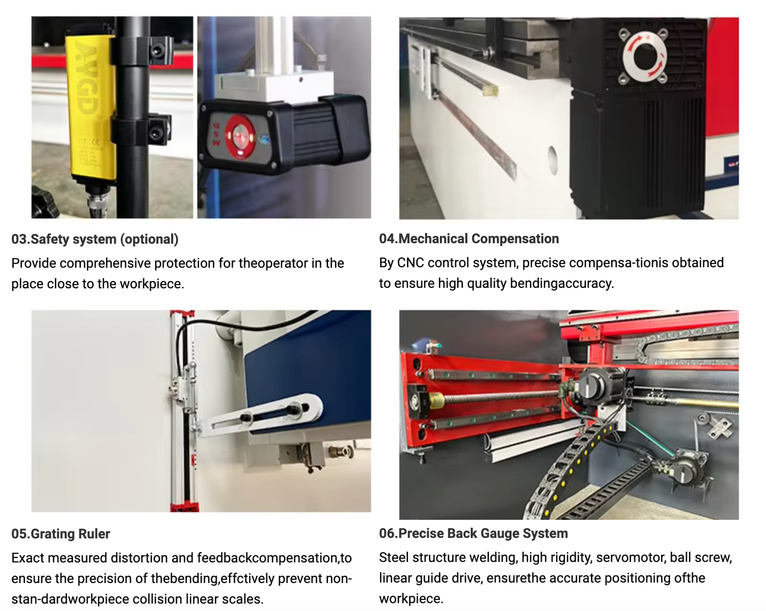 4+1 Axis CNC Hydraulic Press Brake Multifunctional 90mm Worktable Width