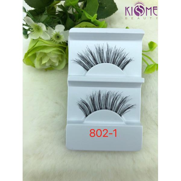 Buy Hand Made Durable Human Hair Lashes  Non - Irritating Private Label at wholesale prices