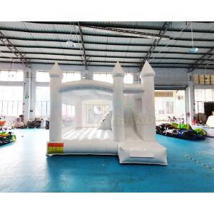 Wedding Combo Inflatable White Bounce House With Slide