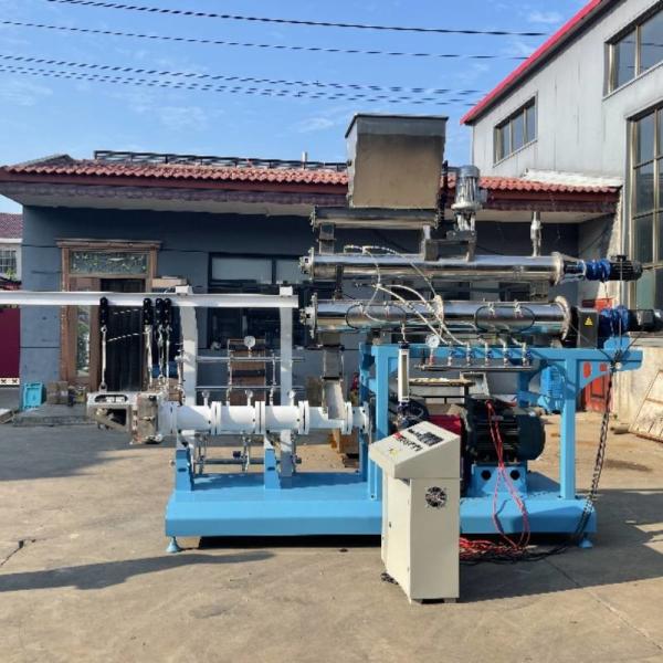 Buy 0.8-15MM FLOATING FISH FEED PELLET EXTRUDER LINE TILAPIA FEED EXTRUDER WITH TWIN SCREW MAIN POWER SGS CE CERTIFIED at wholesale prices