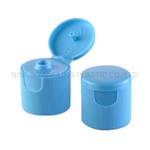 Yuyao Cheaper 24410 Ribbed Plastic Flip Top Cap in Colors Customized Request