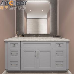 Modern White Shaker Kitchen Cabinets With Laminated Half Bullnose Countertop