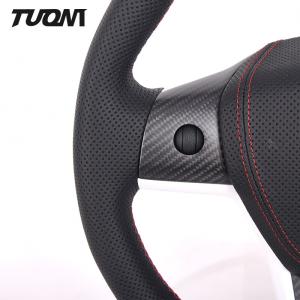 Tesla Model 3 Y Carbon Fiber Matte Round Shape Steering Wheel Design Services