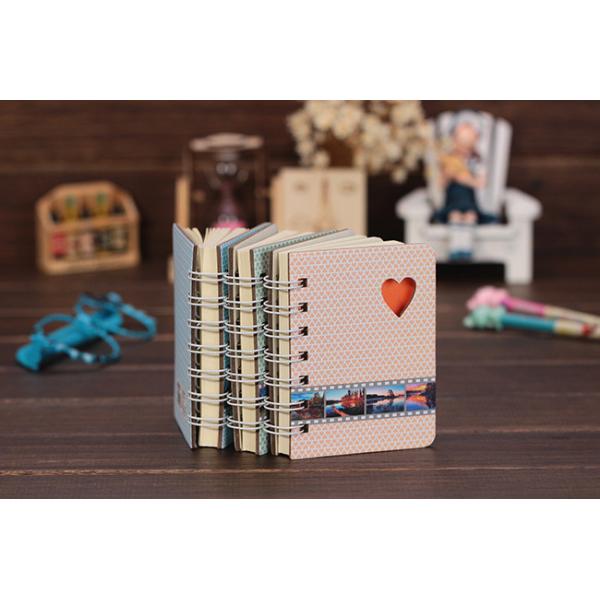 wholesale 2015 dark blue background yellow cute duck printed a4 a5 spiral