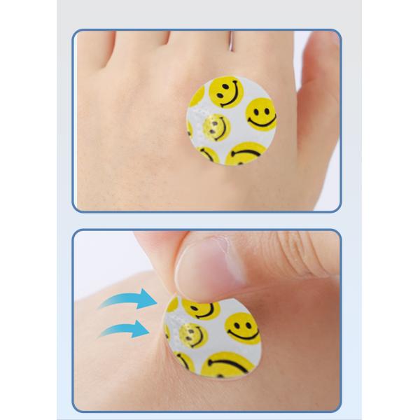 Children's Cartoon Round Bandage, Breathable, Skin-friendly, Suitable for Small Wounds/vaccination/blood Collection