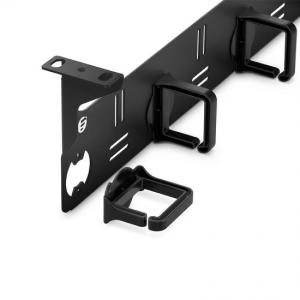 19 Inch 1U Plastic Rings Network Cable Organizer for Networking System