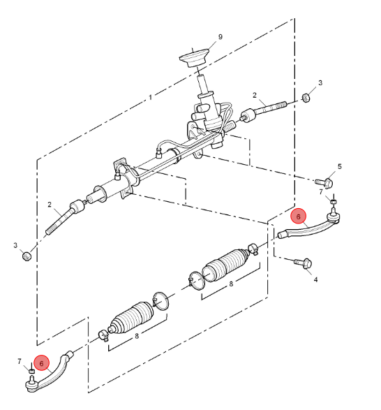 Durable Auto Parts Tie Rod End R For Mg6/Roewe 550 24x7.5x4.5cm Year 2020- 10001518