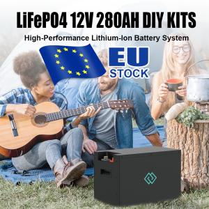 High Capacity 12.8V 280Ah-320Ah LiFePO4 DIY Battery Kit with JK BMS Expandable