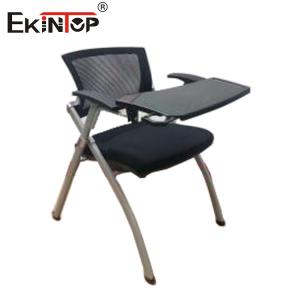 Modern Black Training Chair and Table Foam Cushion Foldable Design