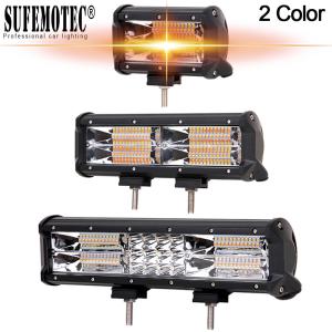 Quality 72W 144W 180W Led Bar Light For 4x4 Off road Trucks Boat SUV ATV UTV Strobe Driving Work Bar Lights White &amp; Amber for sale