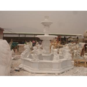 OEM Water Fountain Pool With Lion 300cm Stone Carving Sculpture