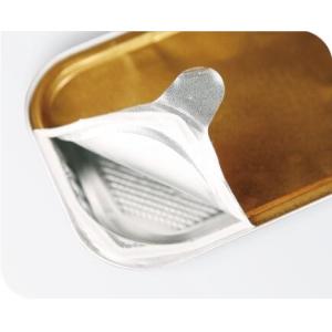 China RETORTABLE &  SEALABLE ALUMINUM TRAY WITH LID, RESISTANT TO STERILIZATION UP TO 121°C/45MINS, MICROWAVABLE, EASY TO OPEN on sale