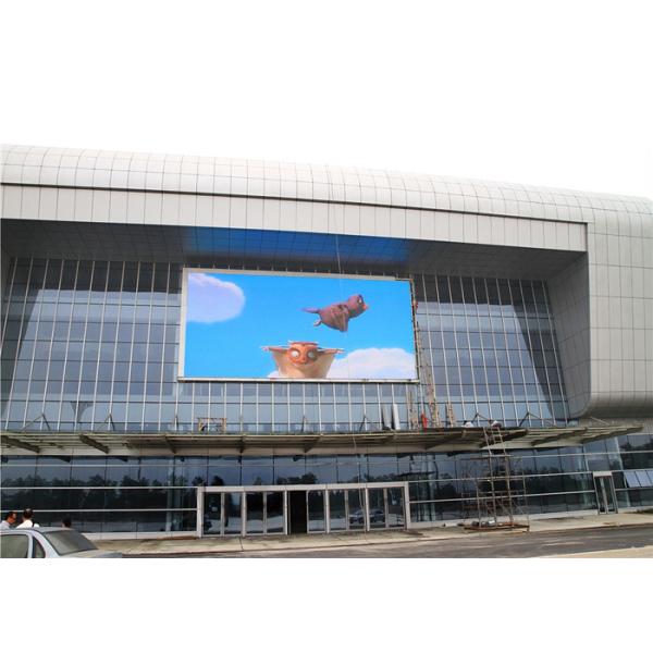 Buy Waterproof IP65 P10 Outdoor LED Screen On Building Wall Facade 1R1G1B SMD3535 at wholesale prices