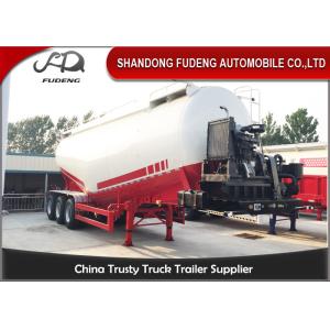 40-65 Cubic Meters Bulk Cement Tanker Trailer , Durable Cement Silo Trailer