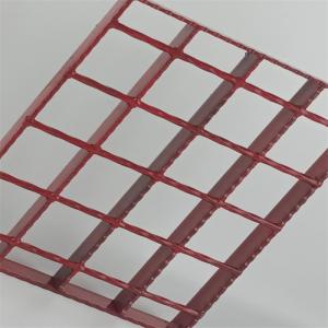 Metal Red Spray Paint Industrial Steel Grating Anti Slip Serrated Bar Safety