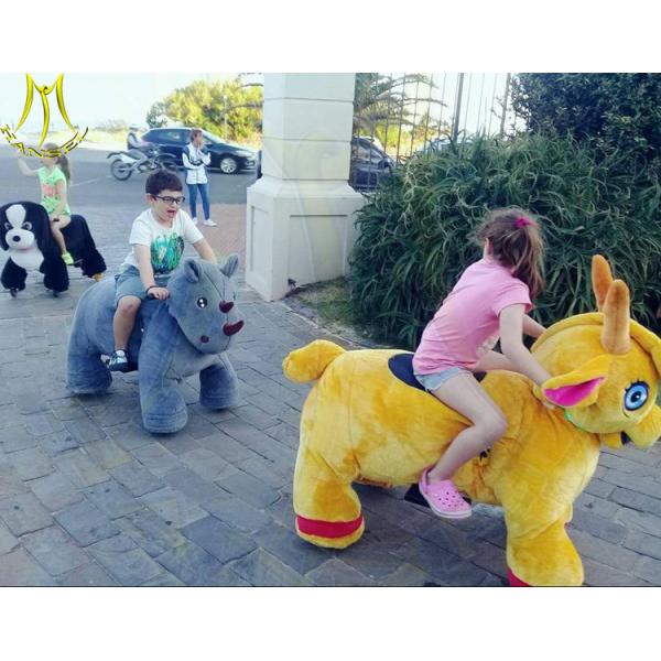 Buy Hansel entertainment games shopping mall electric mountable animal plush ride at wholesale prices