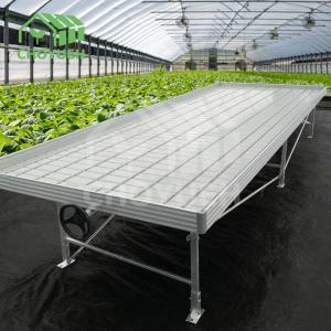 2mm Commercial Greenhouse Benches Metal Greenhouse Tables Anodized