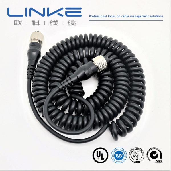 Round Parallel Flat Coiled Medical Cable Customized For High Voltage Wiring
