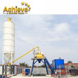 HZS25 Stationary Concrete Batching Plant Ready Mixed 1.2m JS500
