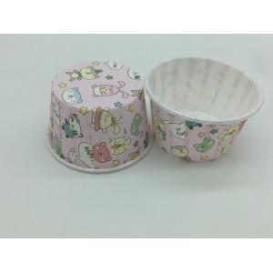 Cute Souffle PET Baking Cups Decorative Paper Cupcake Holders Eco - Friendly