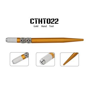 Aluminum Gold Permanent Makeup Microblading Pen Microblading Manual Pen