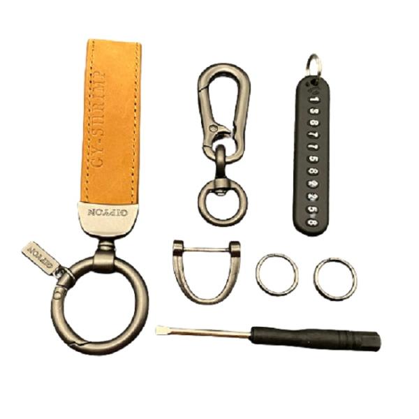 Gunmetal Car Keychain Holder ISO9001