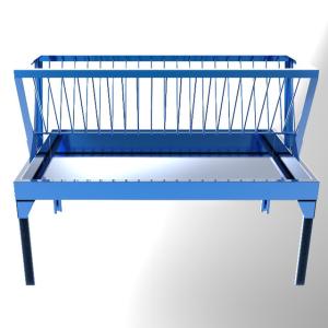 Convenient Powder Coated Hay Feeder for Horse and Sheep on Farms Durable Design
