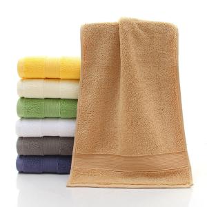 Custom Embroidery Logo 100% Cotton White Bath Hand Face Towel Set for Luxury 5