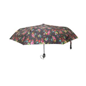21 Inch 3 Section Automatic Open And Close Compact Umbrella For Women With