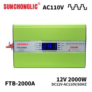 2000W Modified Inverter Off Grid Solar Power Inverter 12vDc To 110vAc 60hz