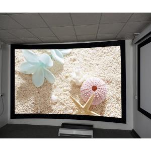 8cm Frame Curved Projection Screens With Black Velvet / 3D Screen Projector