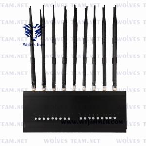 240VAC GSM CDMA Adjustable GPS Jammer 18 Antennas 35W GSM UHF VHF
