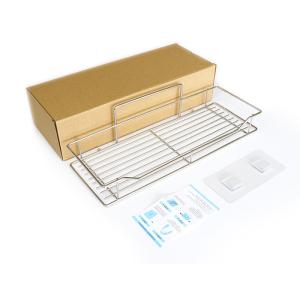 No Drilling Hole Needed Stainless Steel Bathroom Shower Caddy Self Adhesive
